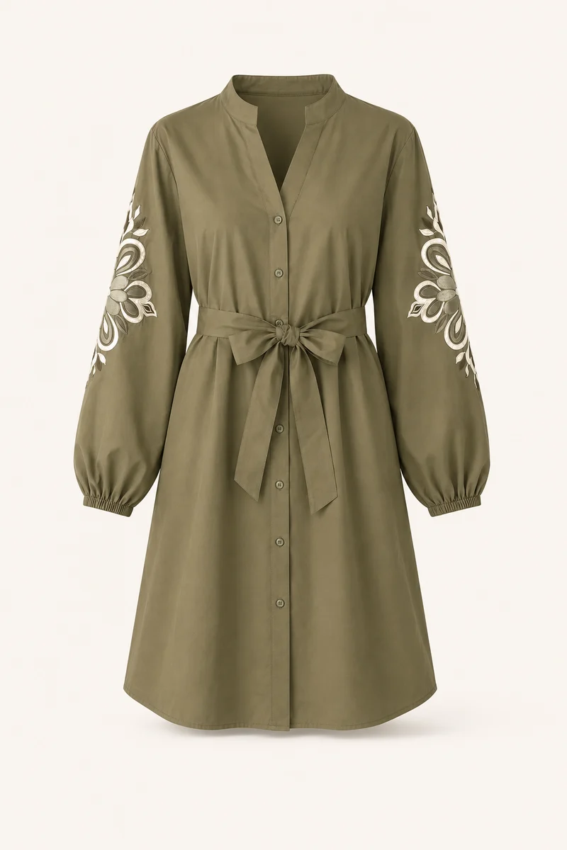 Kleid mit Stickerei "Teckyy"