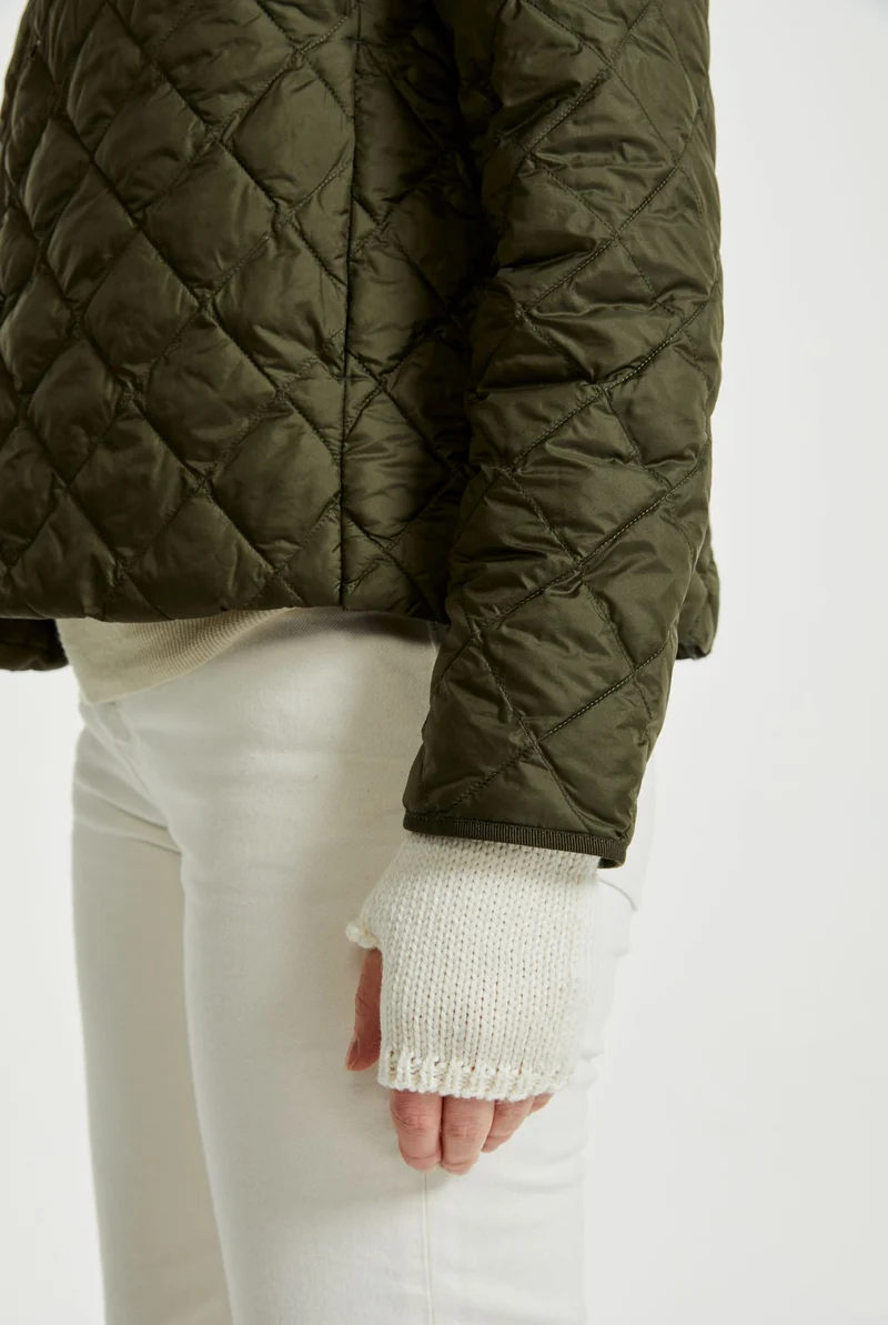 Kilmeena Aran Fingerless Mittens - Cream