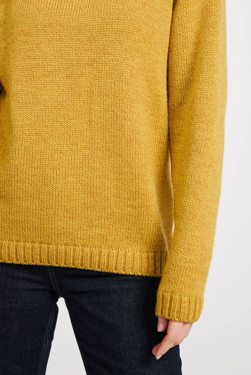 Aoife Supersoft Merino Crewneck Sweater - Yellow