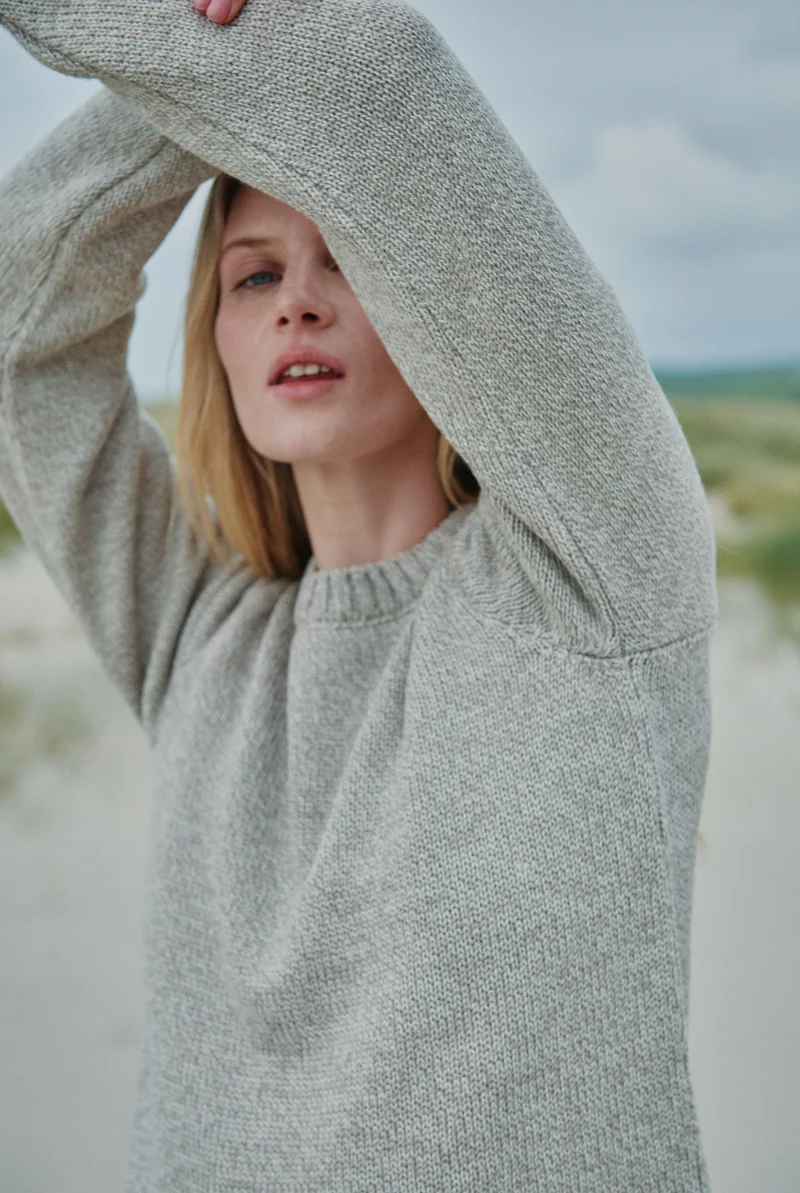 Aoife Supersoft Merino Crewneck Sweater - Oat