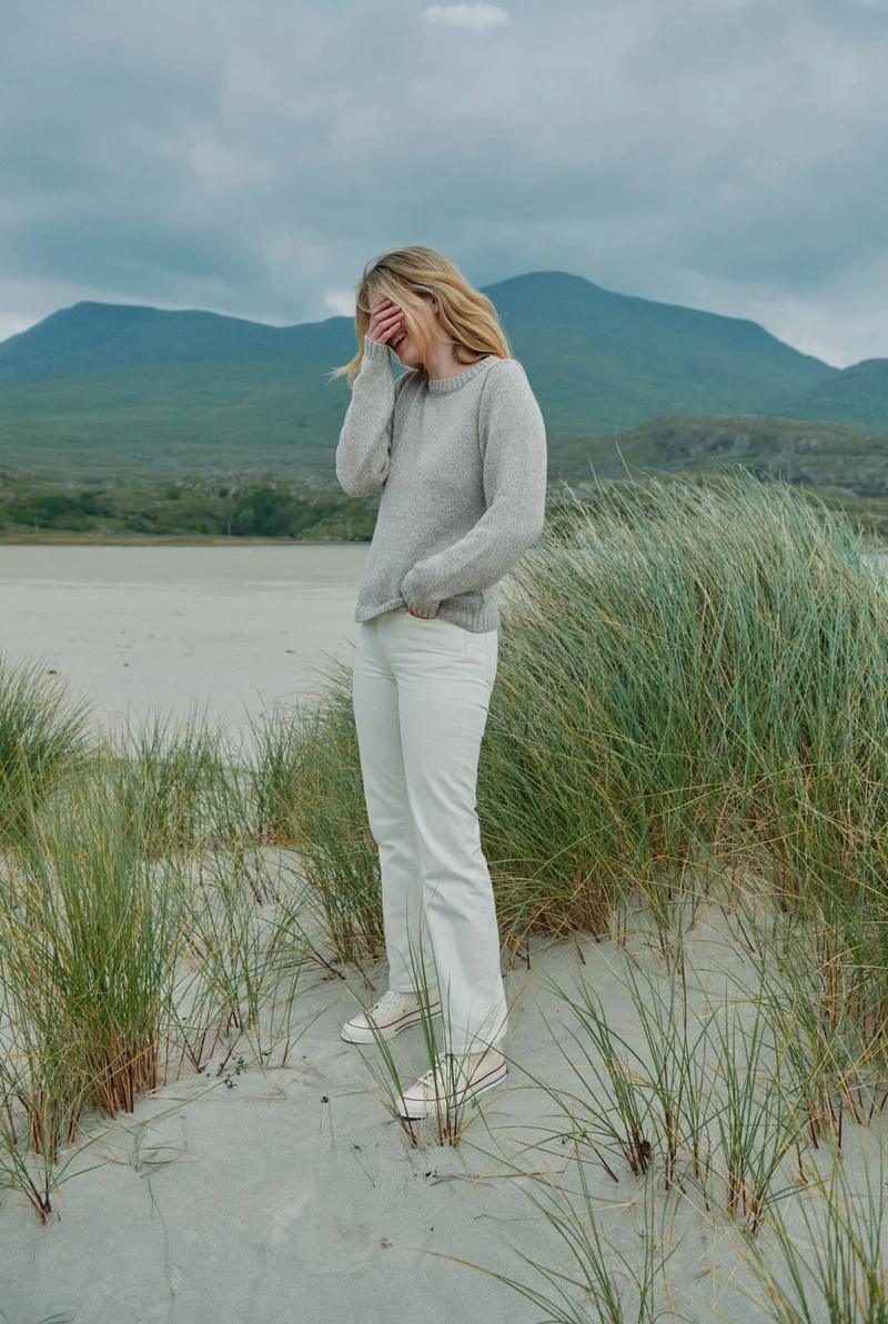 Aoife Supersoft Merino Crewneck Sweater - Oat