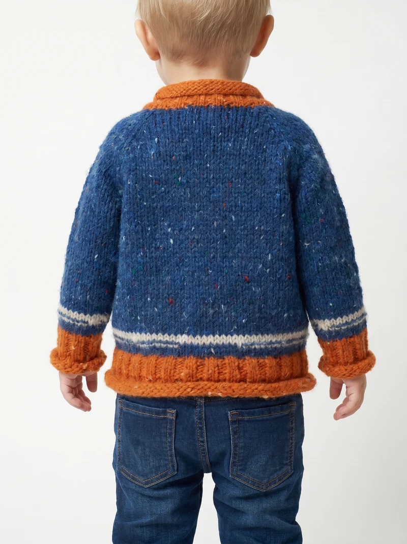 Réalta Baby Roll Neck Cardigan- Twinkle