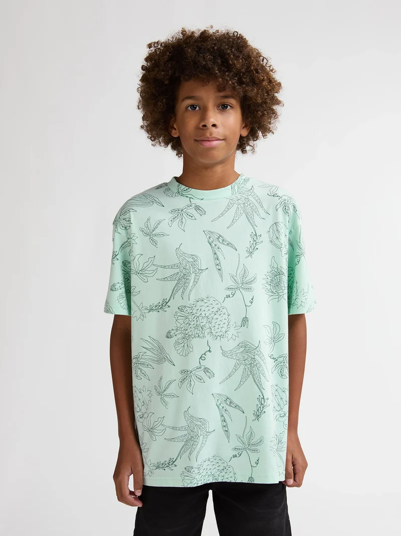 T-shirt met all-over print Agave