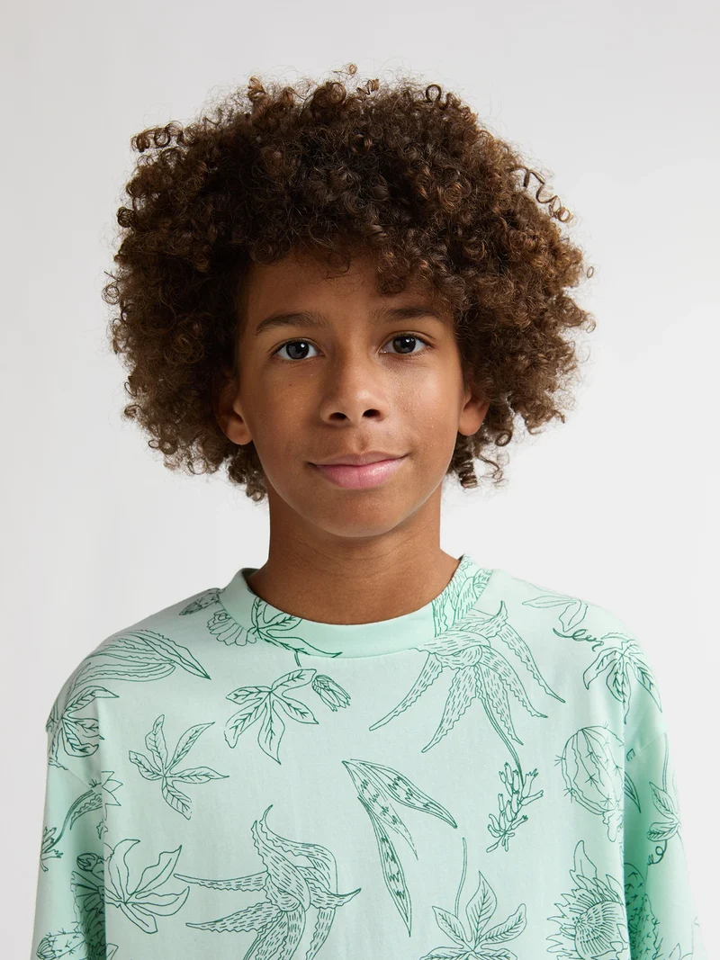 T-shirt met all-over print Agave