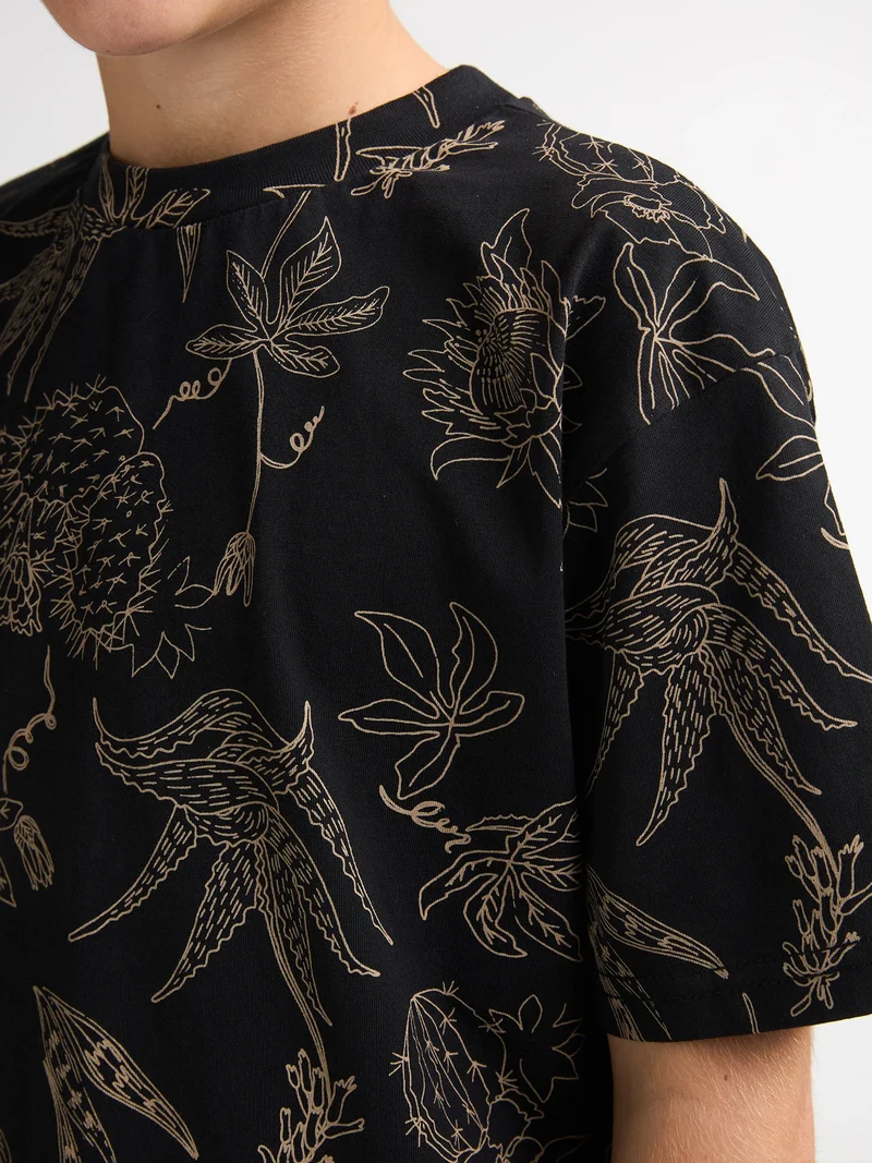 T-shirt met all-over print Agave