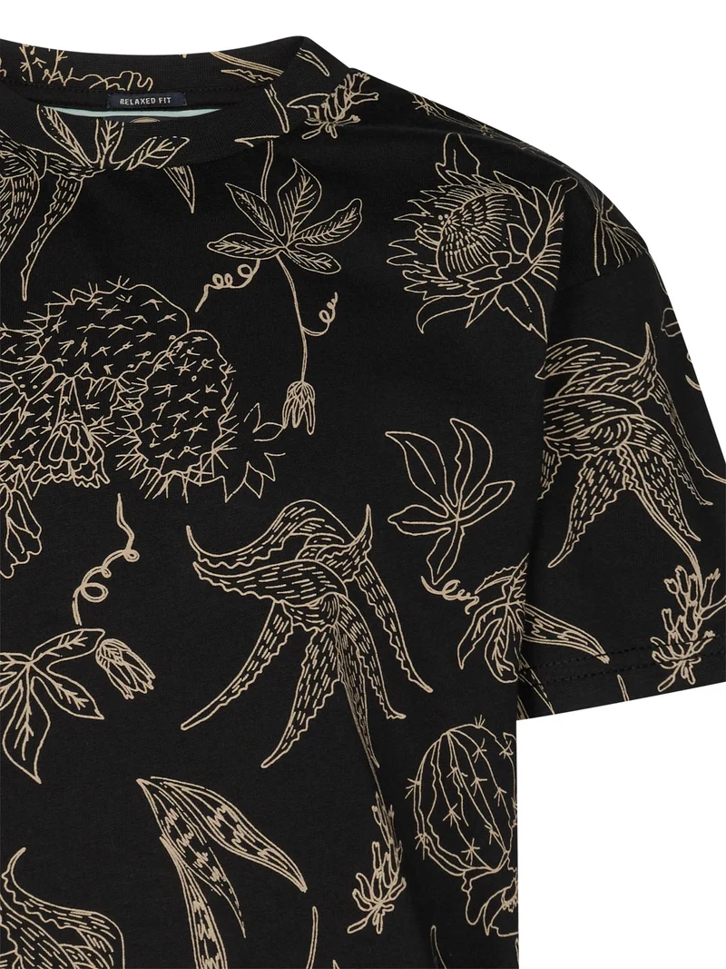 T-shirt met all-over print Agave