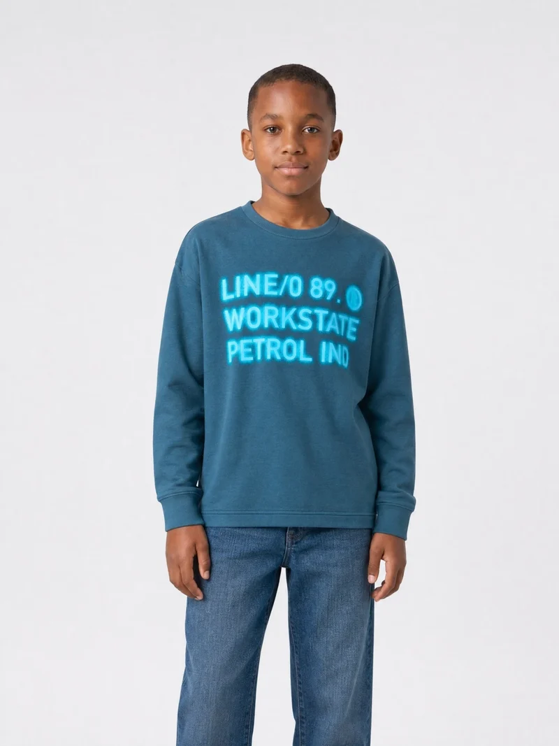 Sweater met print Millbrook