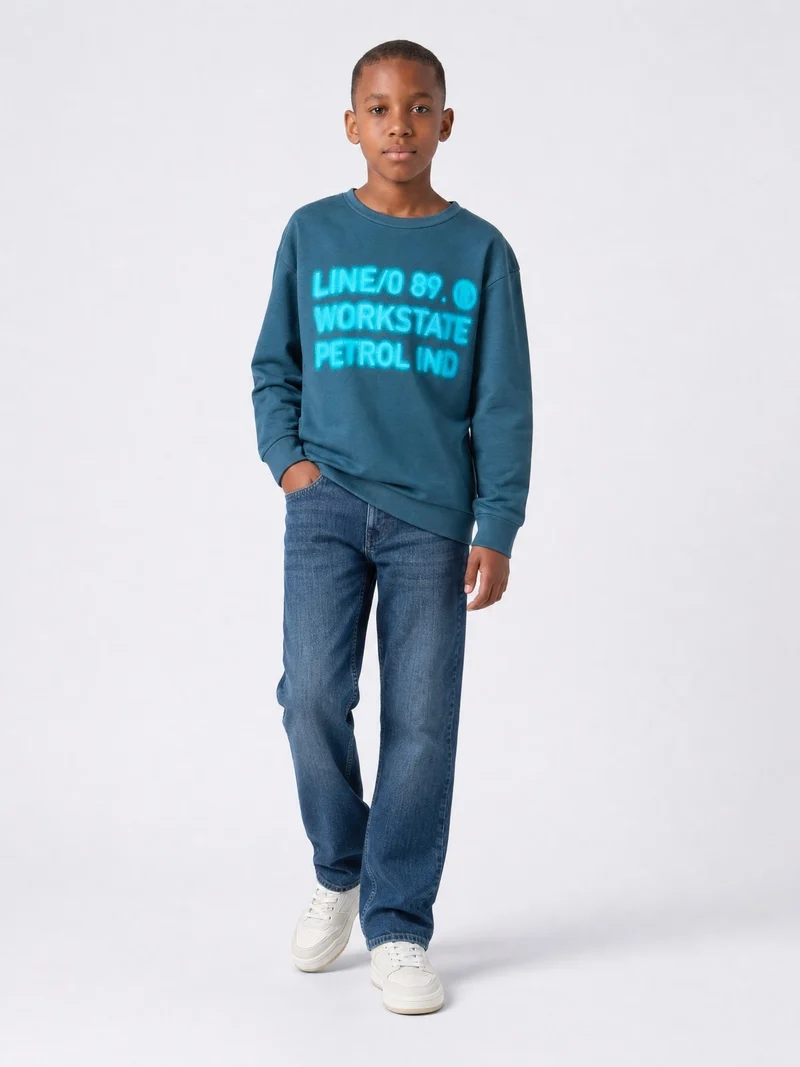 Sweater met print Millbrook