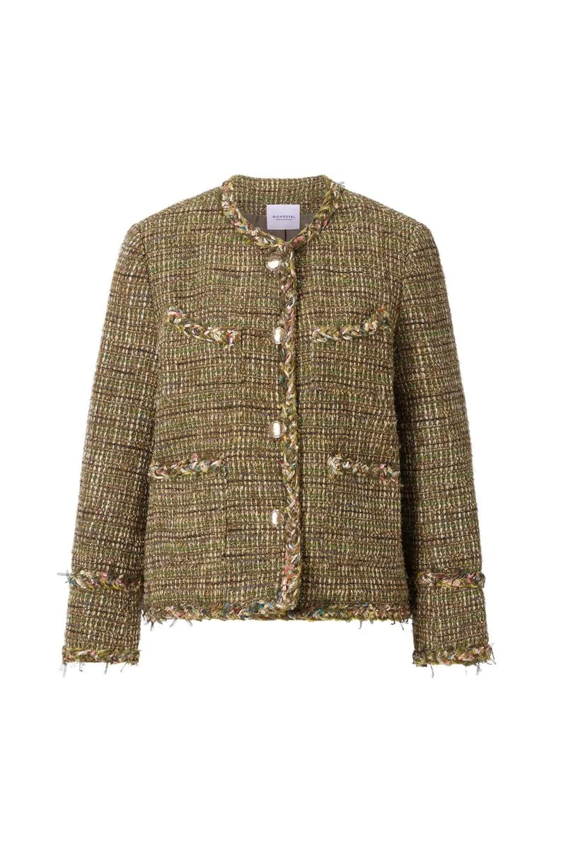 Loose Fit Boucle Jacket