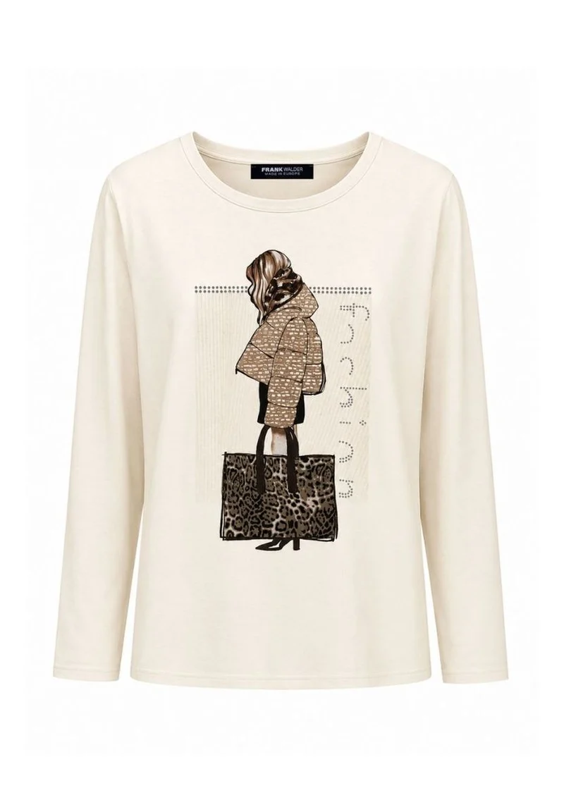 Shirt WILD MOCHA mit platziertem Frontdruck