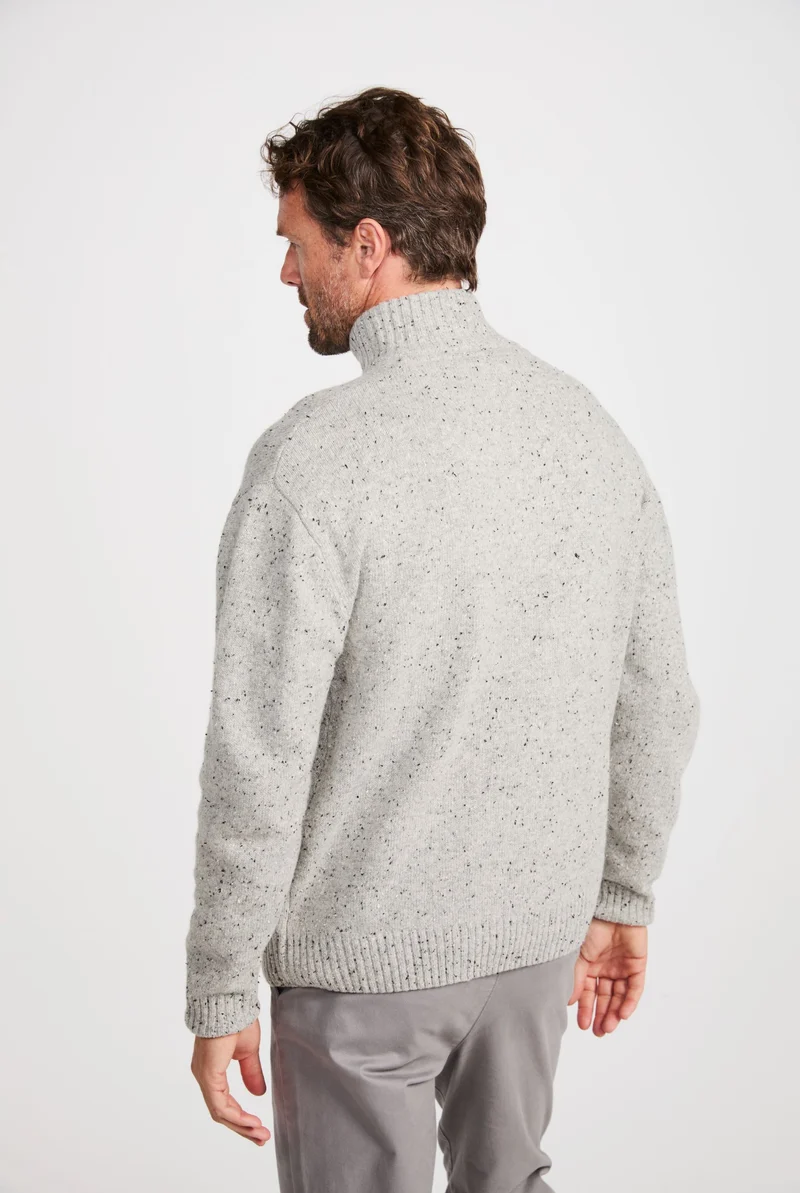 Belleek Troyer Mens Sweater - Light Grey