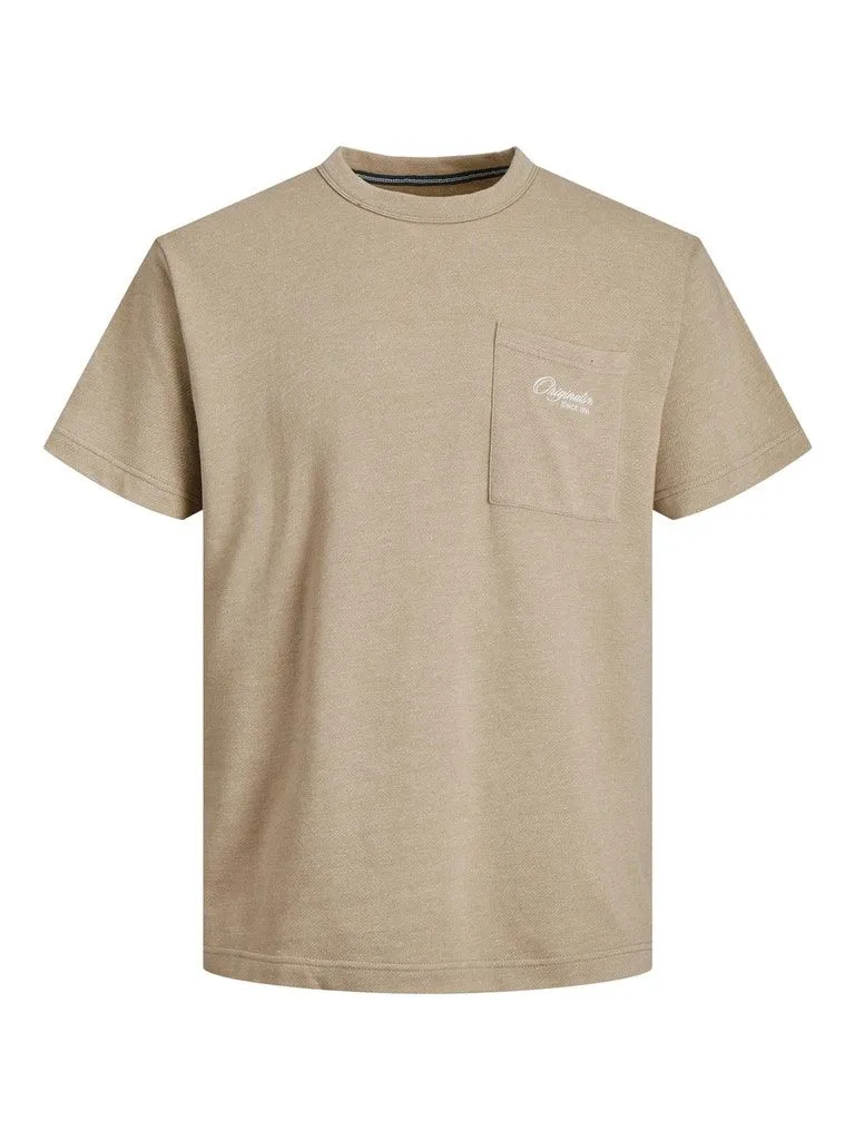 JORNEOMELANGE POCKET TEE SS CREW NECK